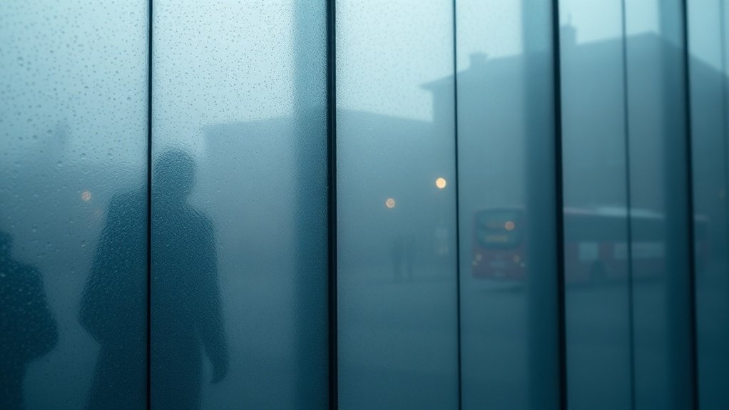 Frosted Obscure Glass Penge