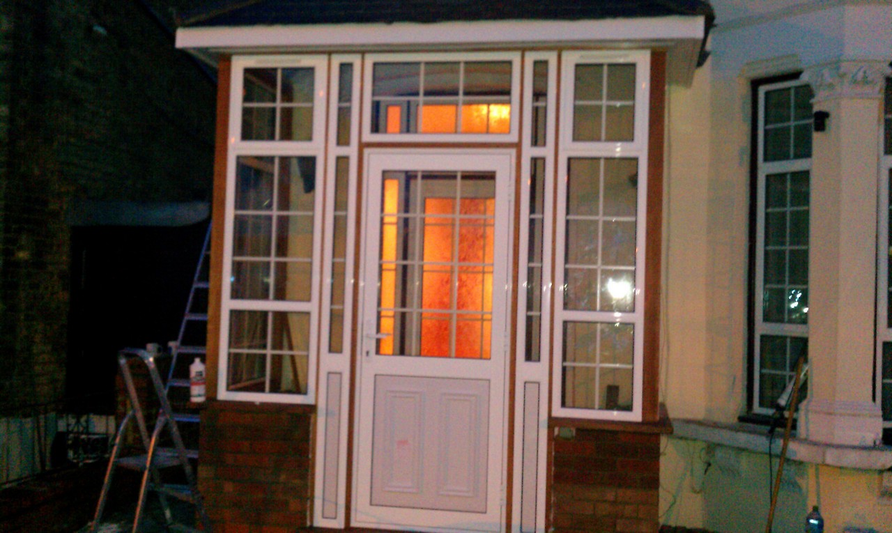 uPVC porch with Georgian bar glazing installed in Penge